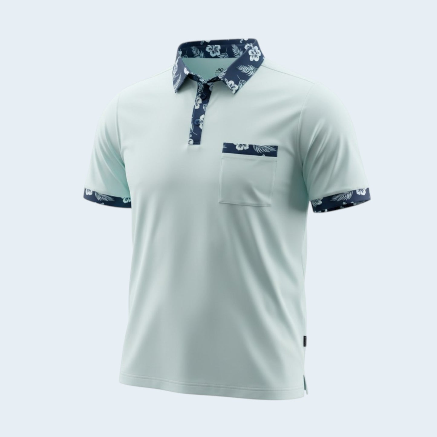 Blue Waves Mens Polo