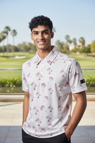 Rose Palms Mens Polo