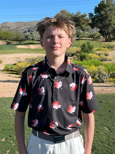 O' Canada Youth/Teen Polo - Black