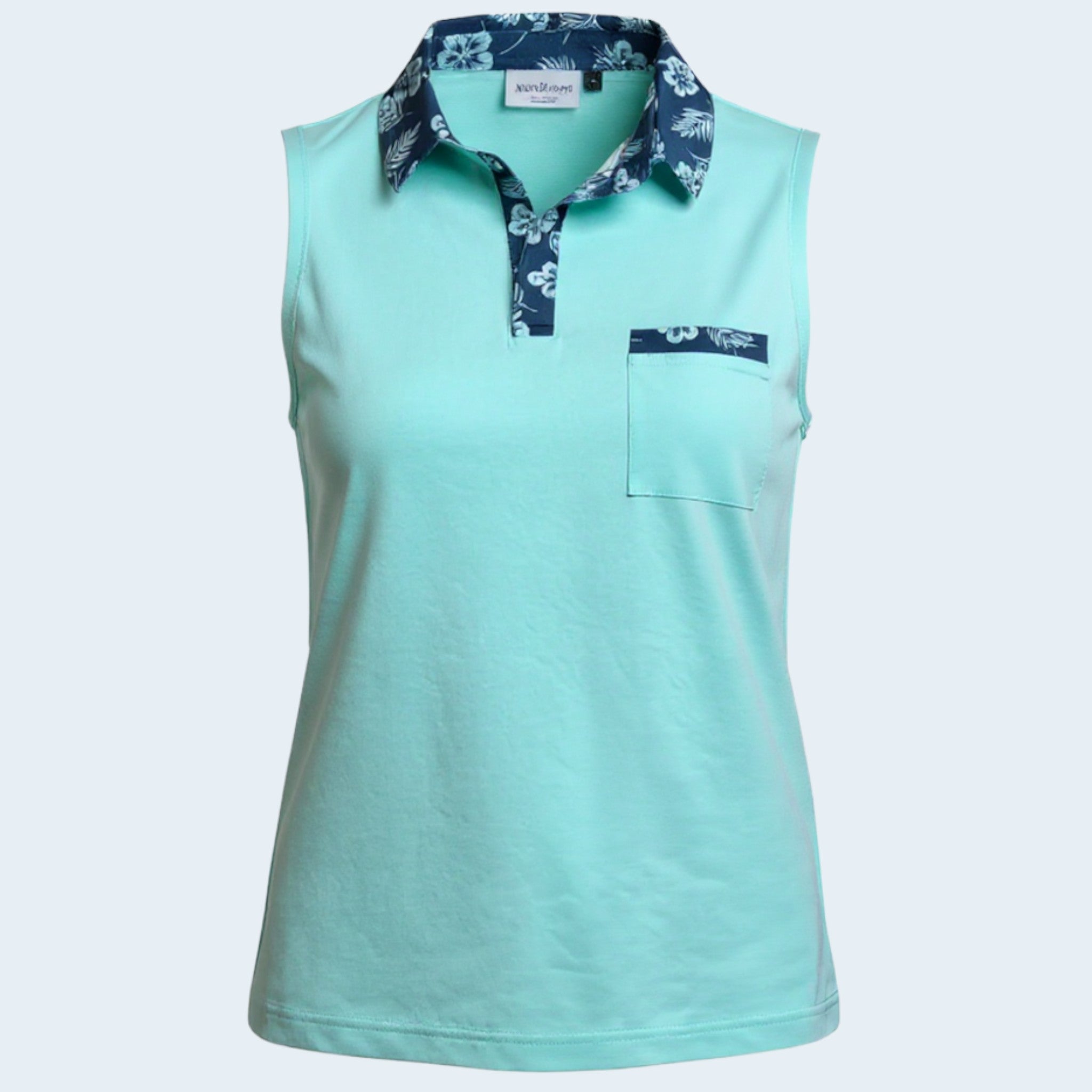 Blue Waves  Ladies Sleeveless Polo