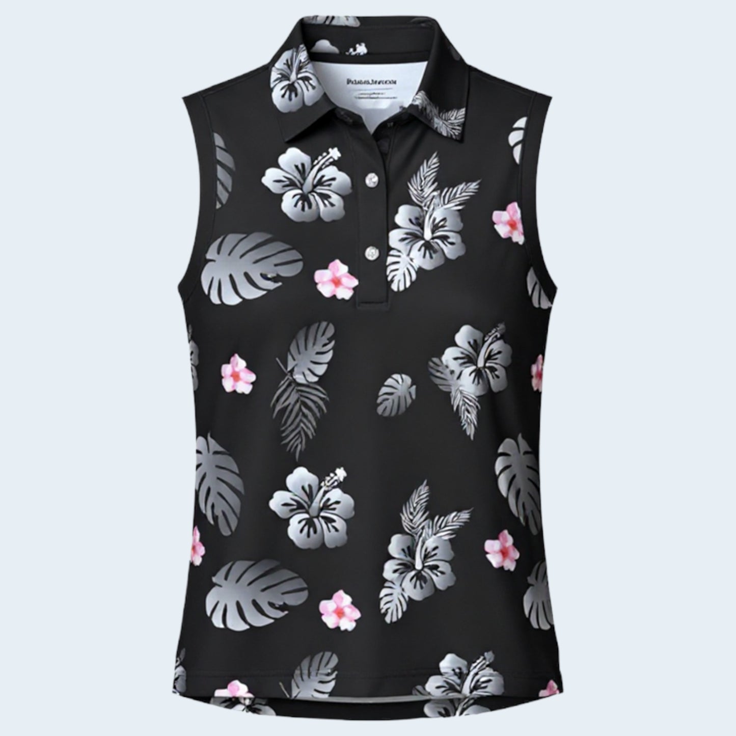 Aloha Midnight Ladies Sleeveless Polo